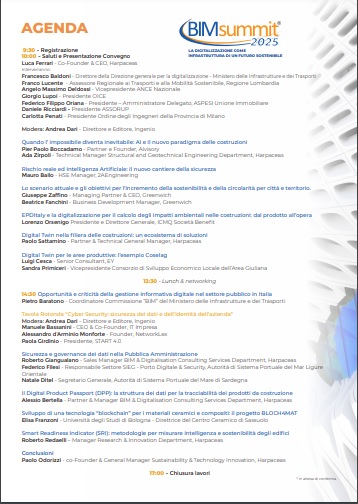 BIM Summit 2025 - locandina 2