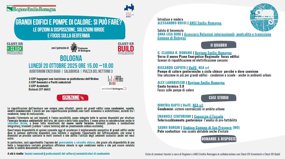 Convegno Regione Grandi Edifici e pompe di calore