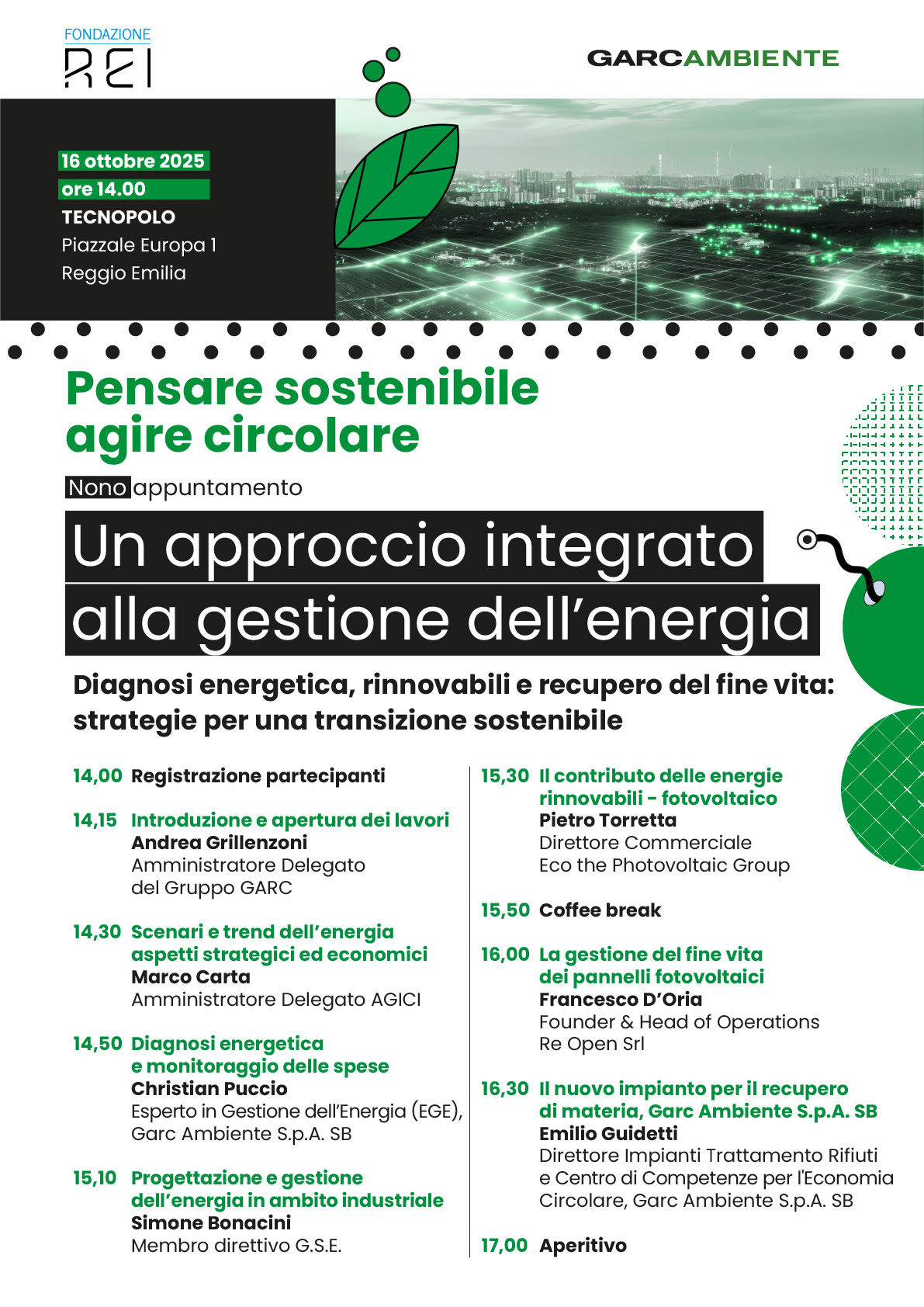 Incontri Formativi Un approccio integrato alla gestione dell’energia – garc evento ott25-2